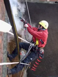 Hampton Court Buttress and Crenellation Cleaning